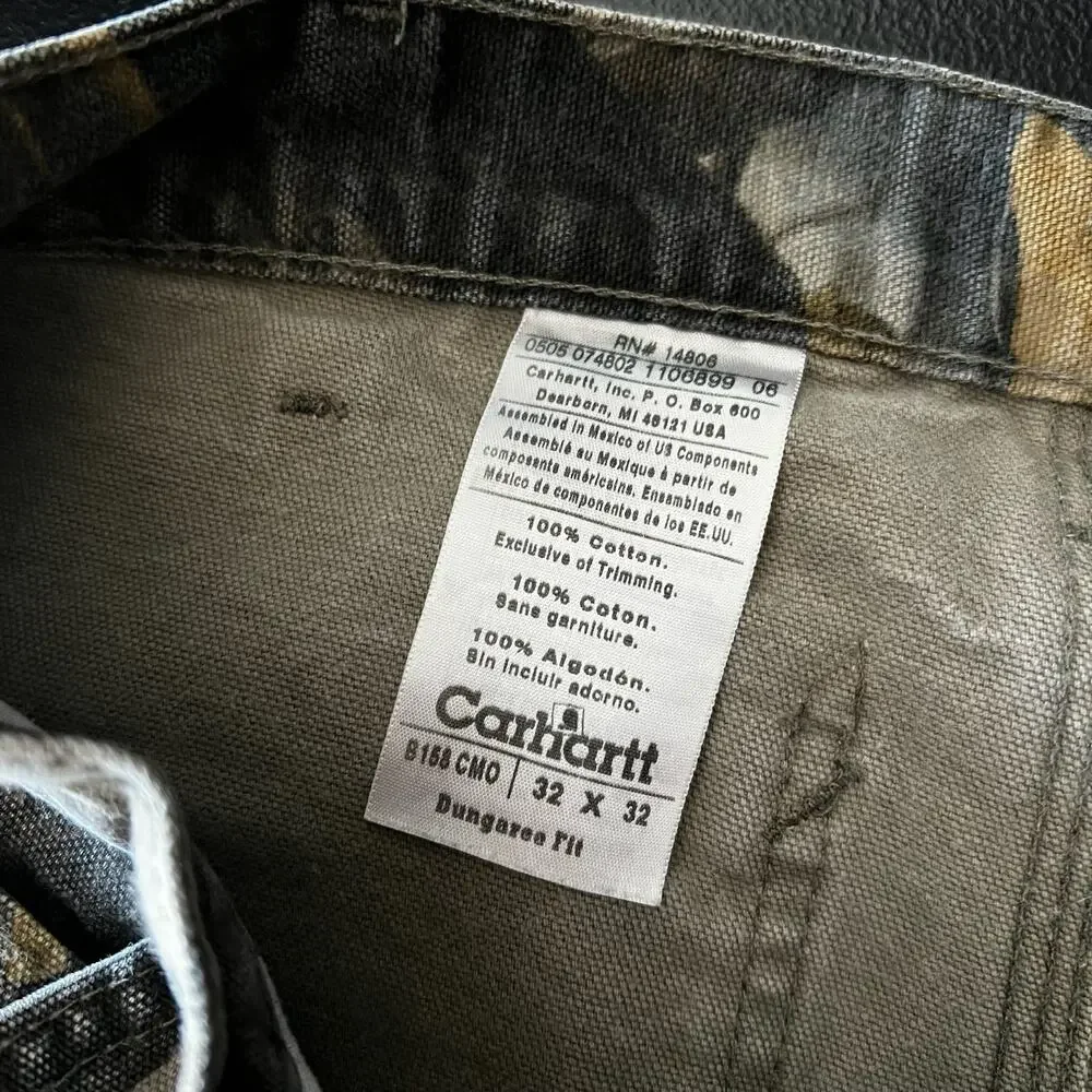 Carhartt B158 CMO realtree camo work wear carpenter pants